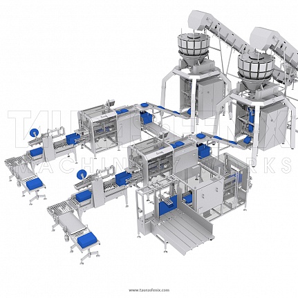 Filling and packaging complex